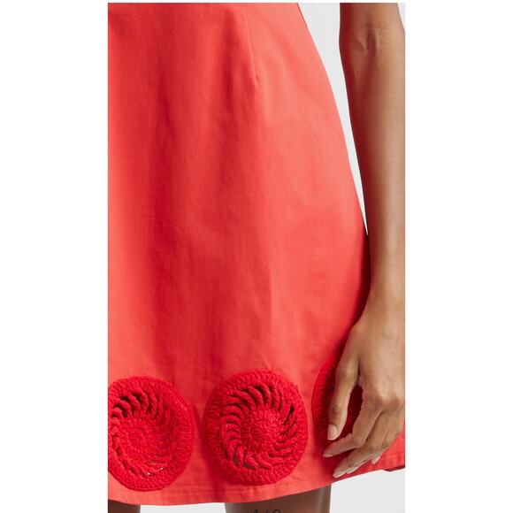 Elexiay Kogi Crochet Embellished A-Line Minidress red - Picture 6 of 8